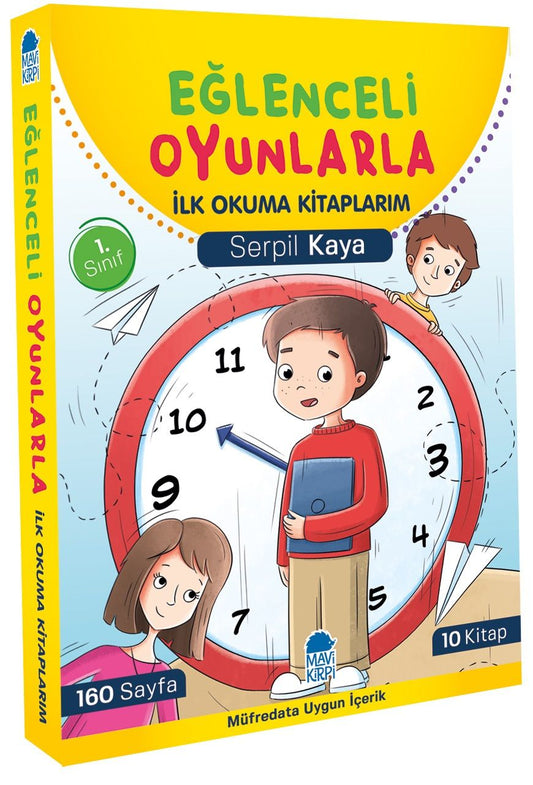 Eğlenceli Oyunlarla İlk Okuma Kitaplarım -Set (10 Kitap) – Serpil Kaya – Mavi Kirpi Yayınları – kitap kapağı