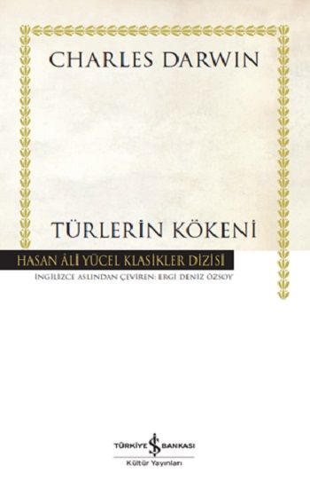 Türlerin Kökeni – Charles Darwin – İş Bankası Kültür Yayınları – kitap kapağı