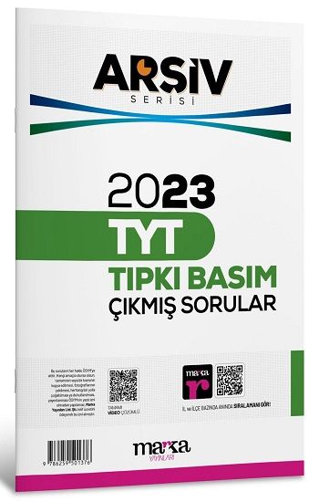 2023 TYT ARŞİV SERİSİ Tıpkı Basım Çıkmış Sorular Tamamı Video Çözümlü - Marka Yayınları Kitap