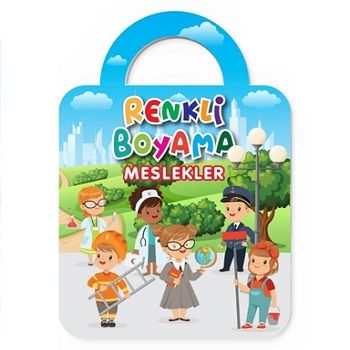 Meslekler - Renkli Boyama – Kolektif – Baloonkids Yayınevi – kitap kapağı