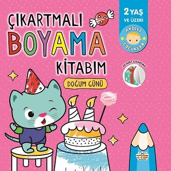 Çıkartmalı Boyama Kitabım-Doğum Günü – Kolektif – Parıltı Yayınları – kitap kapağı