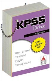 Delta KPSS Türkçe Kartı - Delta Kültür Yayınevi Kitap