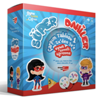 Süper Dahiler Çarpım Tablosu 1  (2x’den 5x’e) - Dikkat Atölyesi Yayınları Kitap