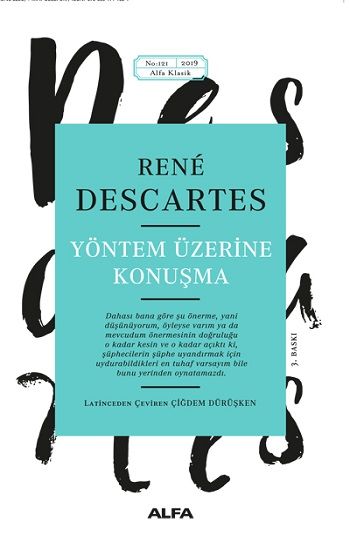 Yöntem Üzerine Konuşma – Rene Descartes – Alfa Yayınları – kitap kapağı