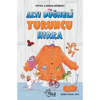 Altı Düğmeli Turuncu Hırka - Tulu Kitap Kitap