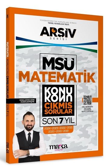 MSÜ MATEMATİK Konu Konu ÇIKMIŞ SORULAR Son 7 Yıl - Marka Yayınları Kitap