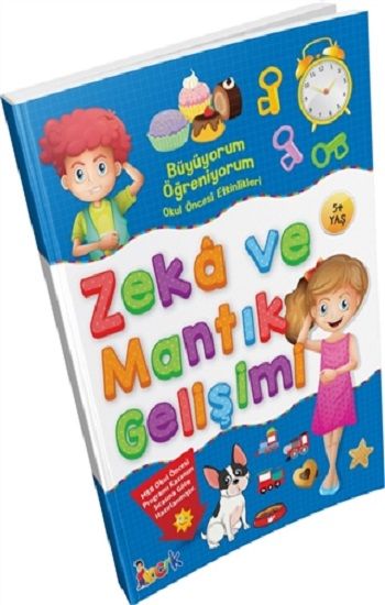 Büyüyorum Öğreniyorum Okul Öncesi Etkinlikleri Zeka ve Mantık Gelişimi - Bıcırık Yayınları Kitap