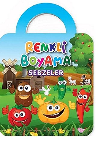 Sebzeler - Renkli Boyama – Kolektif – Baloonkids Yayınevi – kitap kapağı