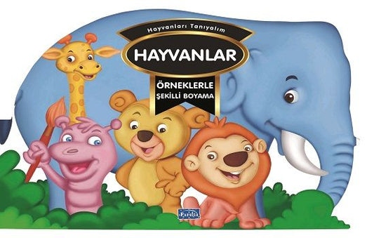 Örneklerle Şekilli Boyama - Hayvanlar – Barbaros Özcan – Parıltı Yayınları – kitap kapağı