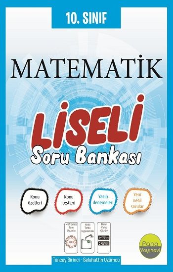 10.Sınıf Liseli Matematik Soru Bankası - Pano Yayınevi Kitap