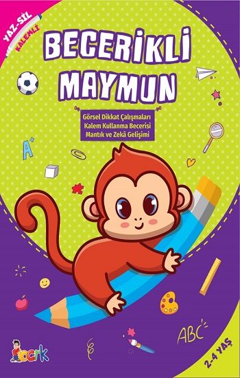 Becerikli Maymun - Yaz Sil (Kalemli) - Bıcırık Yayınları Kitap