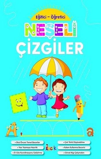 Neşeli Çizgiler - Eğitici-Öğretici - Bıcırık Yayınları Kitap