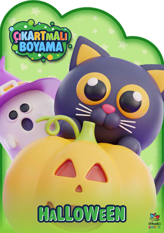 Halloween Zamanı – Çıkartmalı Boyama Kitabı - İthaki Yayınları Kitap