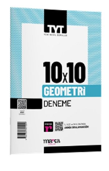 2025 TYT Geometri 10 Deneme Tamamı Video Çözümlü – Marka Komisyon – Marka Yayınları – kitap kapağı
