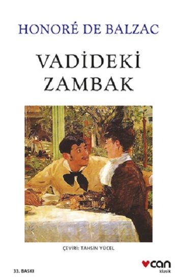 Vadideki Zambak – Honore de Balzac – Can Yayınları – kitap kapağı