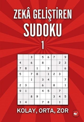Zeka Geliştiren Sudoku 1 – Ramazan Oktay – Beyaz Balina Yayınları – kitap kapağı