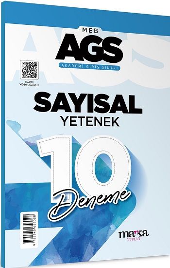 2025 MEB AGS Sayısal Yetenek 10 Deneme Tamamı Video Çözümlü – Marka Komisyon – Marka Yayınları – kitap kapağı