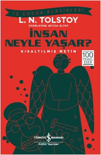 İnsan Neyle Yaşar? (Kısaltılmış Metin) – Lev Nikolayeviç Tolstoy – İş Bankası Kültür Yayınları – kitap kapağı