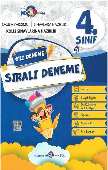 4. Sınıf Sarmal 6lı Deneme Video Çözümlü - Mavi Boncuk Kitap