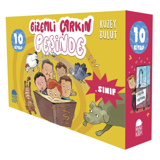 Gizemli Çarkın Peşinde 3. Sınıf Seti - (10 Kitap) - Mavi Kirpi Yayınları Kitap