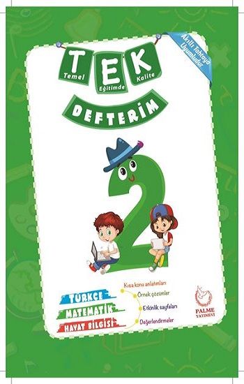 2. Sınıf Tek Defterim - Palme Yayıncılık Hazırlık Kitapları Bayilik Ürünleri Kitap