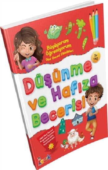 Büyüyorum Öğreniyorum Okul Öncesi Etkinlikleri Düşünme ve Hafıza Becerisi - Bıcırık Yayınları Kitap
