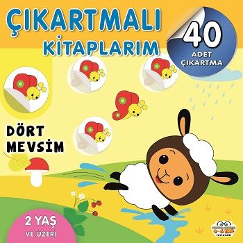 Çıkartmalı Kitaplarım - Dört Mevsim – Barbaros Özcan – 0-6 Yaş Yayınları – kitap kapağı