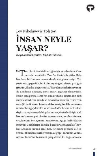 İnsan Ne İle Yaşar? – Lev Nikolayeviç Tolstoy – Turkuvaz Kitap – kitap kapağı