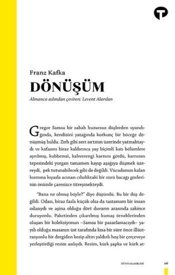 Dönüşüm – Franz Kafka – Turkuvaz Kitap – kitap kapağı
