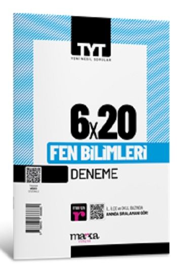 2025 TYT Fen Bilimleri 6 Deneme Tamamı Video Çözümlü - Marka Yayınları Kitap