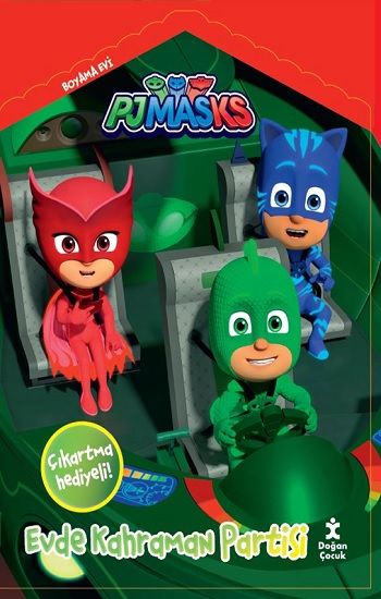 Pjmasks Boyama Evi Evde Kahraman Partisi – Doğan Çocuk Kolektif – Doğan Çocuk – kitap kapağı