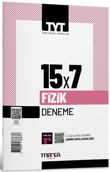 2025 TYT Fizik 15 Deneme Tamamı Video Çözümlü – Marka Komisyon – Marka Yayınları – kitap kapağı