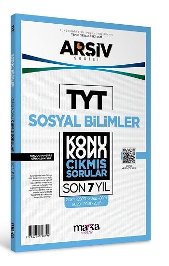 TYT SOSYAL BİLİMLER Konu Konu ÇIKMIŞ SORULAR Son 7 Yıl – Ösym Komisyon – Marka Yayınları – kitap kapağı