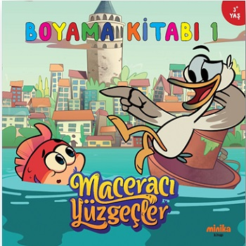 Maceracı Yüzgeçler Boyama Kitabı 1 - Minika Kitap