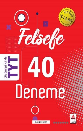 TYT Felsefe 40 Deneme – Barış Köksoy – Delta Kültür Yayınevi – kitap kapağı