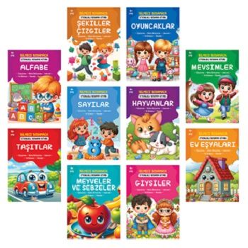 Bilmece Boyamaca (10 Kitap Takım) - Bıcırık Yayınları Kitap