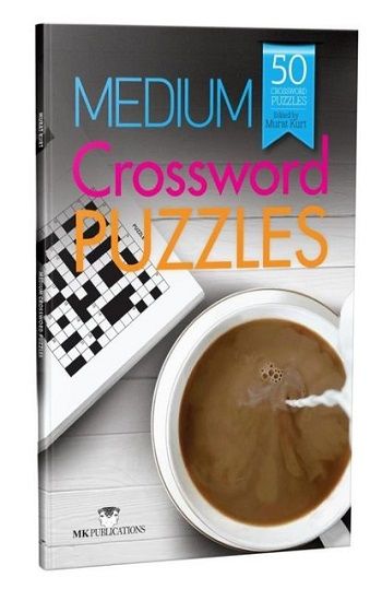 Medium Crossword Puzzles - İngilizce Kare Bulmacalar (Orta Seviye) - MK Publications Kitap