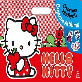Hello Kıtty Çıkartma Hediyeli Boyama Albümü – Kolektif – Doğan Çocuk – kitap kapağı