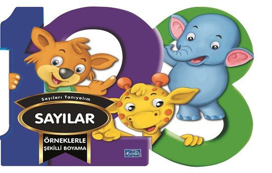Örneklerle Şekilli Boyama - Sayılar – Barbaros Özcan – Parıltı Yayınları – kitap kapağı
