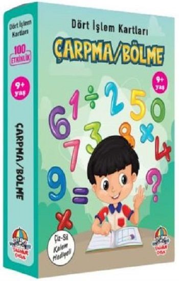 Dört İşlem Kartları - Çarpma-Bölme (9+ Yaş) - Yağmur Çocuk Yayınları Kitap