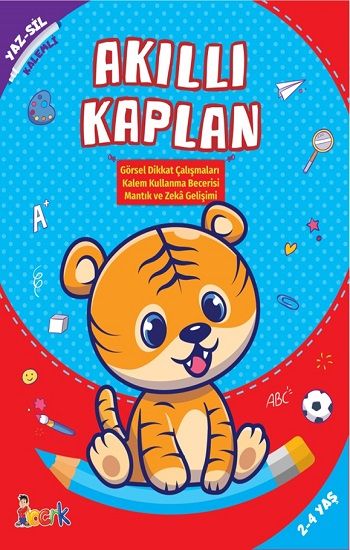 Akıllı Kaplan - Yaz Sil (Kalemli) - Bıcırık Yayınları Kitap