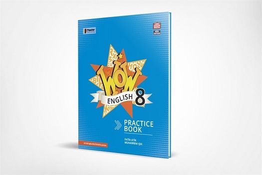 Wow English 8 Practice Book – Fatih Atik Muharrem Işık – Master Publishing – kitap kapağı