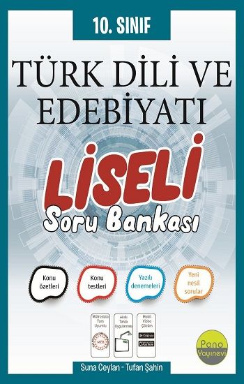 10.Sınıf Liseli Türk Dili ve Edebiyatı Soru Bankası - Pano Yayınevi Kitap