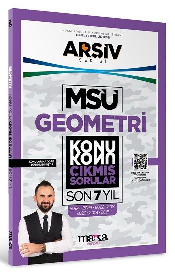 MSÜ GEOMETRİ Konu Konu ÇIKMIŞ SORULAR Son 7 Yıl – Ösym Komisyon – Marka Yayınları – kitap kapağı