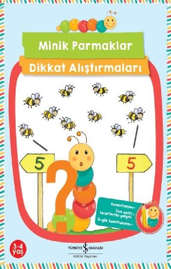 Minik Parmaklar Dikkat Alıştırmaları – Angela Wiesner – İş Bankası Kültür Yayınları – kitap kapağı