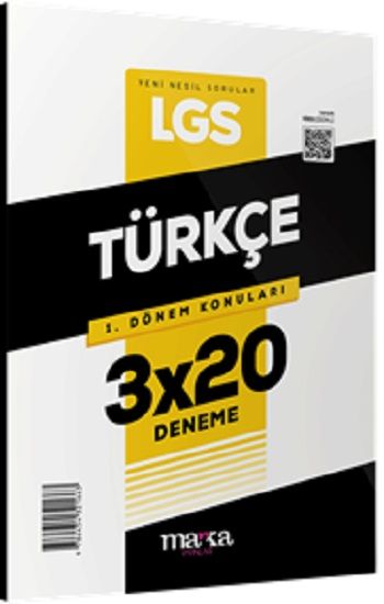 2025 LGS 1.Dönem Konuları Türkçe 3 Deneme – Marka Komisyon – Marka Yayınları – kitap kapağı