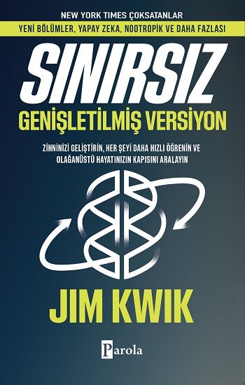 Sınırsız - Genişletilmiş Version – Jim Kwik – Parola Yayınları – kitap kapağı