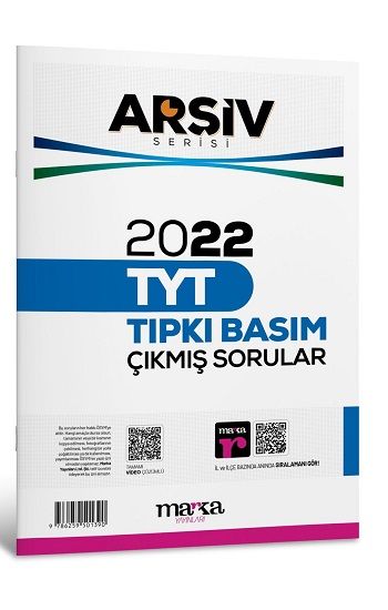 2022 TYT ARŞİV SERİSİ Tıpkı Basım Çıkmış Sorular Tamamı Video Çözümlü - Marka Yayınları Kitap