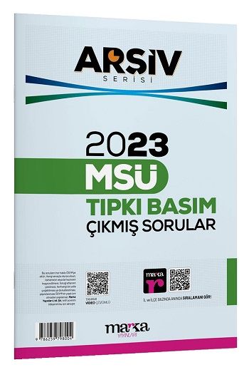 2023 MSÜ ARŞİV SERİSİ Tıpkı Basım Çıkmış Sorular Tamamı Video Çözümlü - Marka Yayınları Kitap