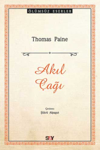 Akıl Çağı - Say Yayınları Kitap